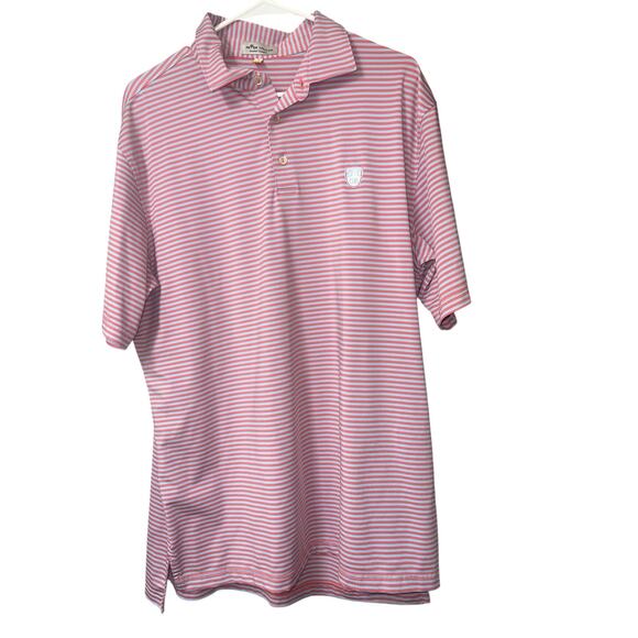 PETER MILLAR Other - Peter Milar Summer Comfort Golf Polo Shirt, short sleeves, size M pink and blue